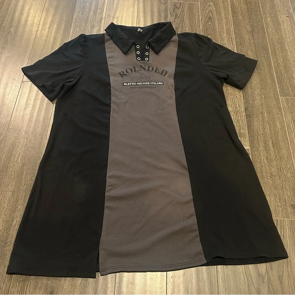 Women Black and Gray Dress - Picture 3 of 10